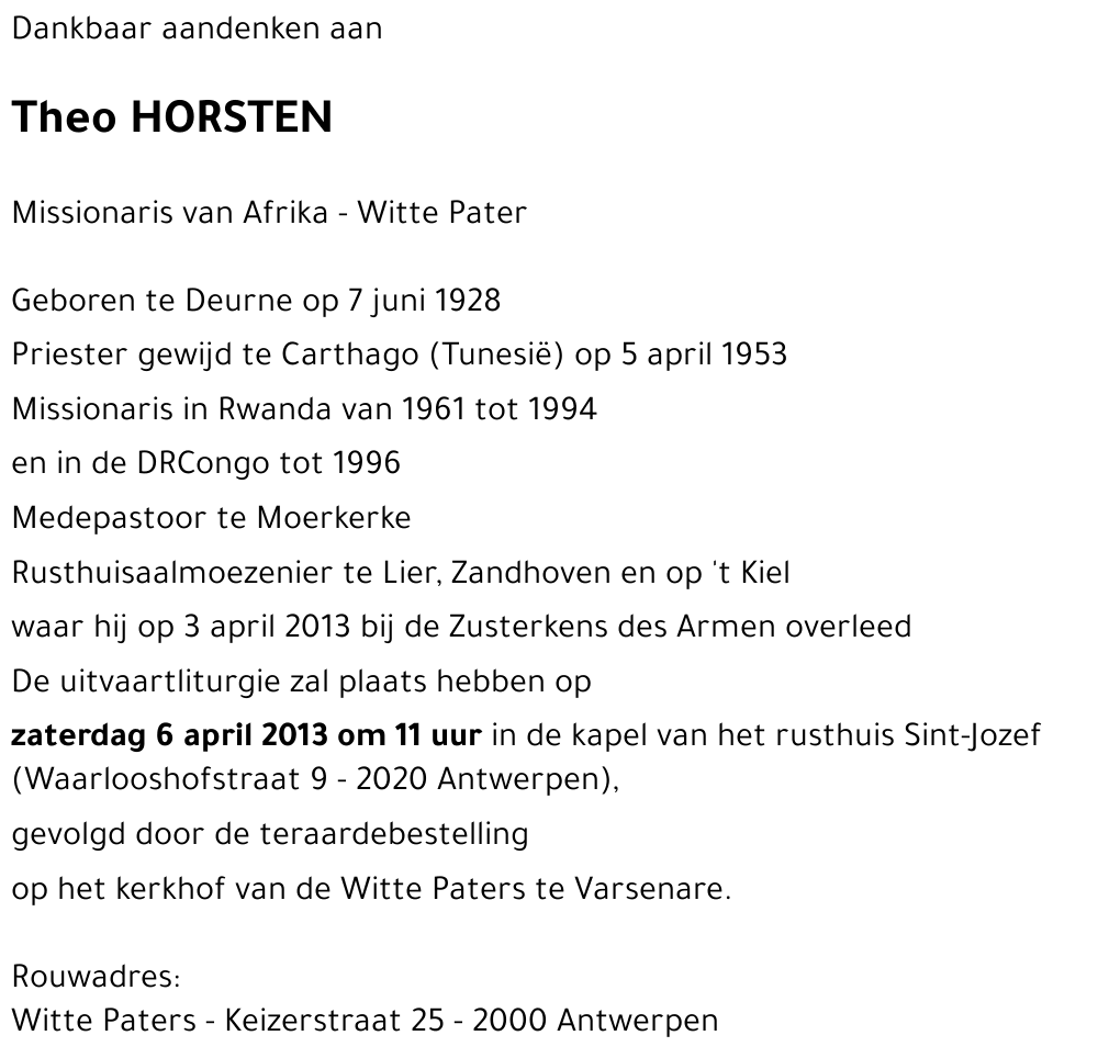 Theo HORSTEN
