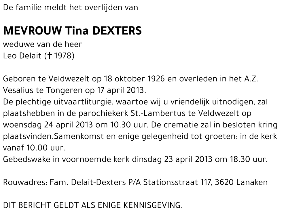 Tina Dexters