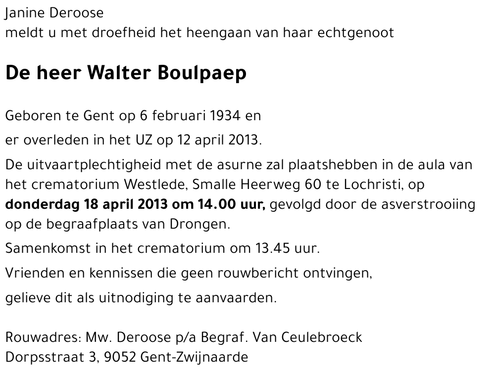 Walter Boulpaep