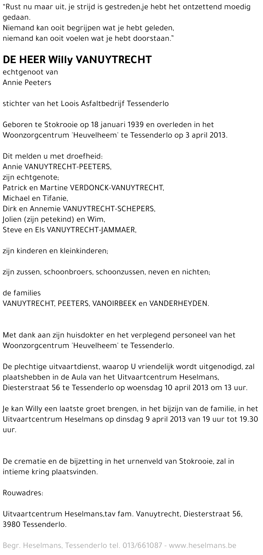 Willy Vanuytrecht
