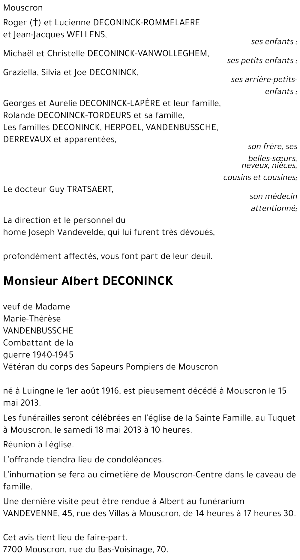 Albert DECONINCK