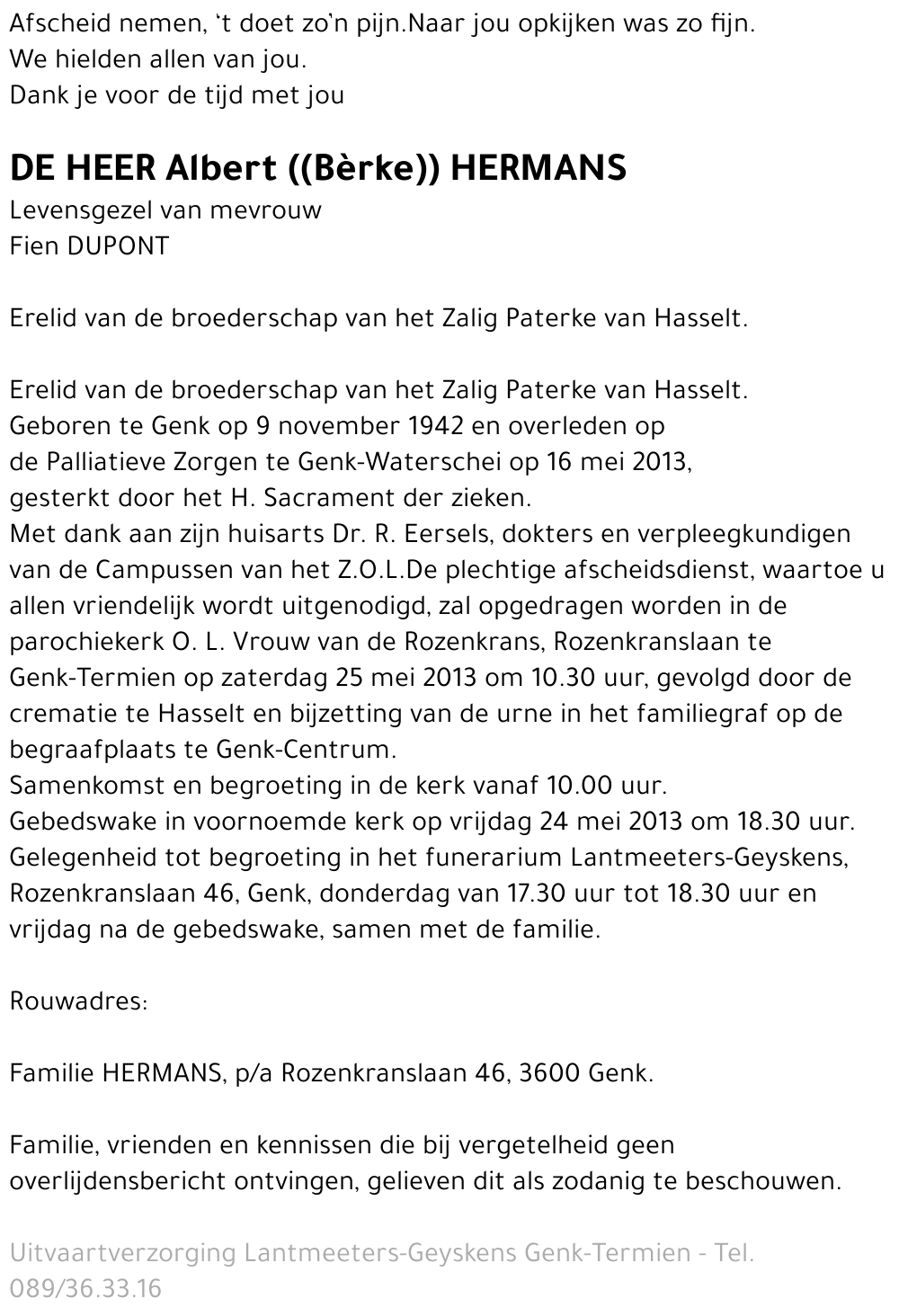 Albert HERMANS