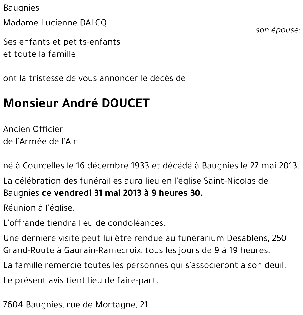 André DOUCET