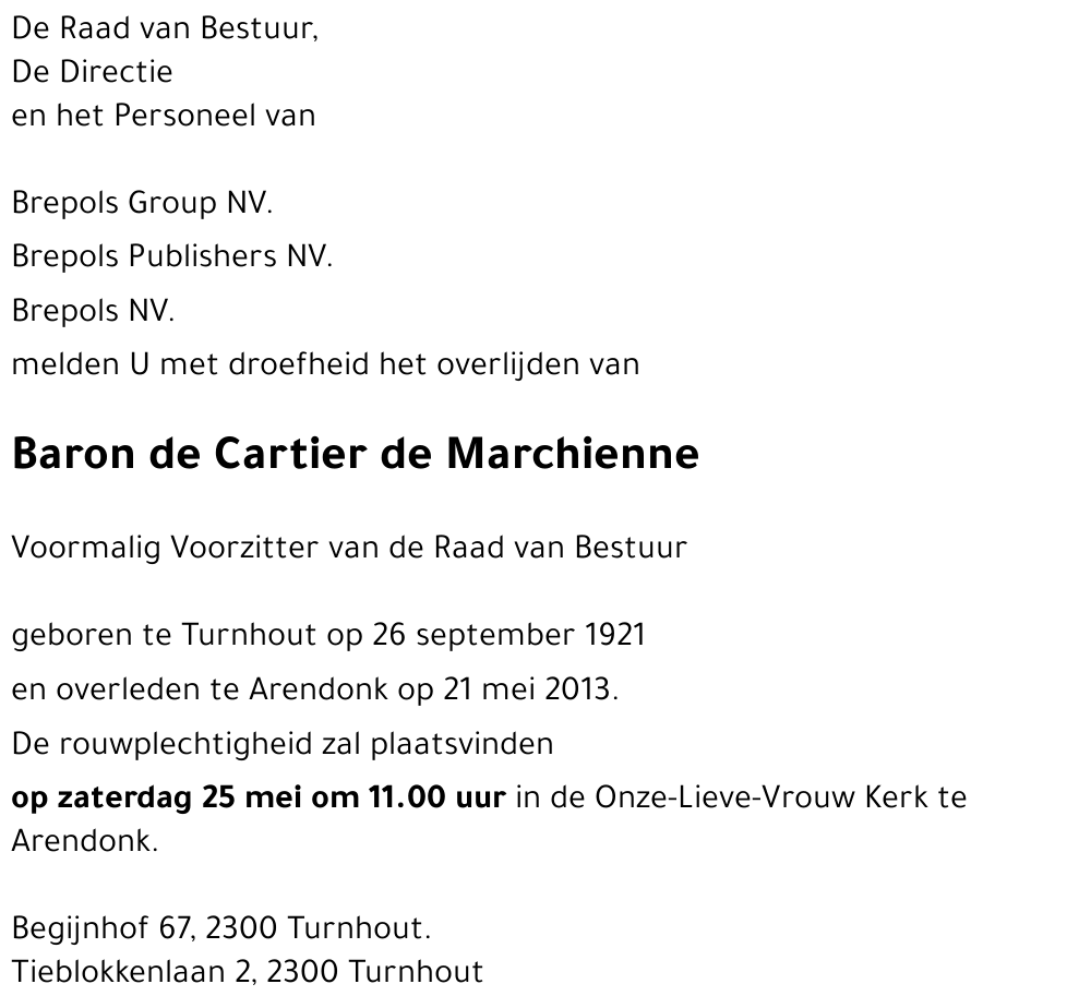 Baron de Cartier de Marchienne