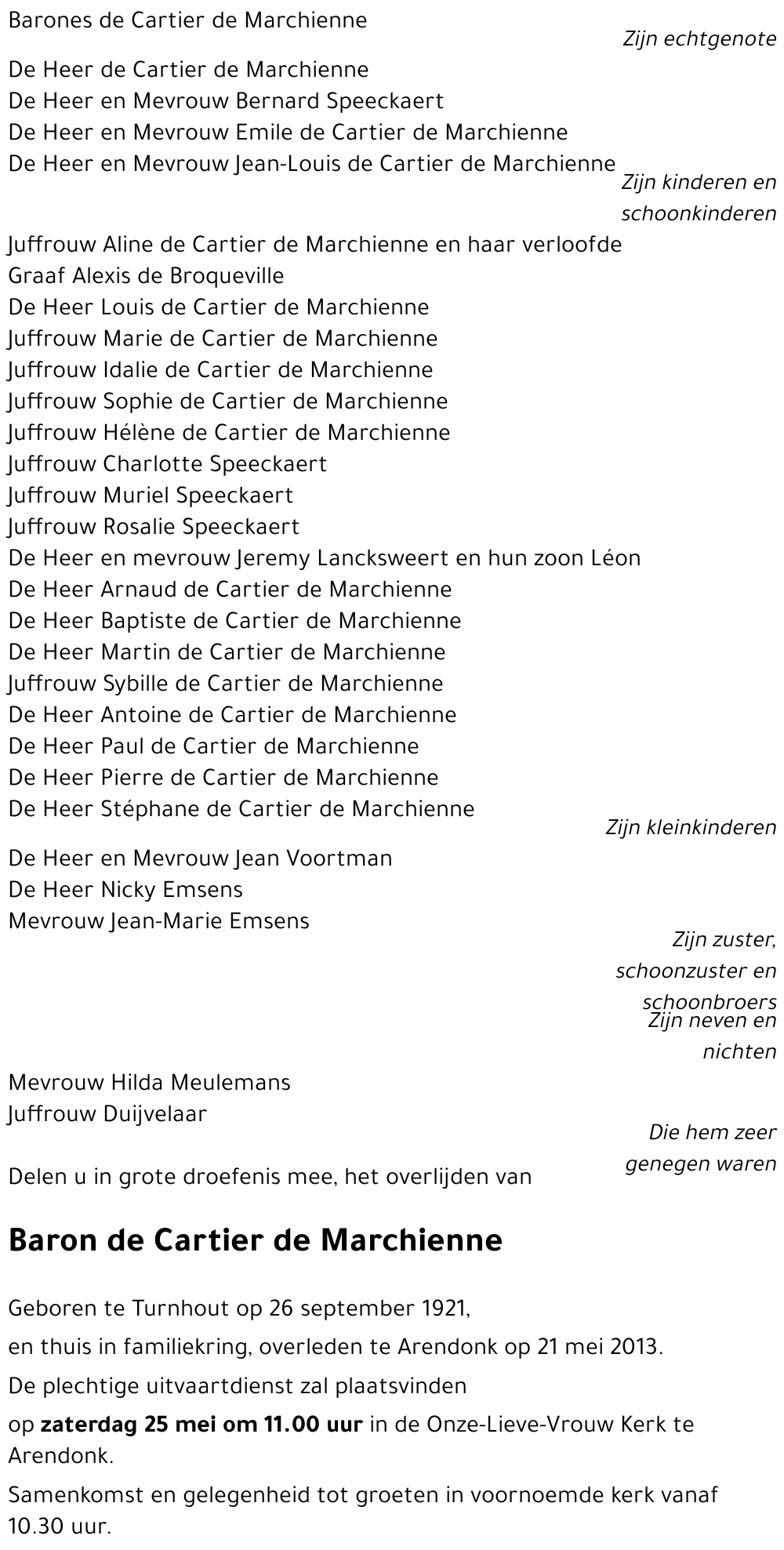 Baron de Cartier de Marchienne