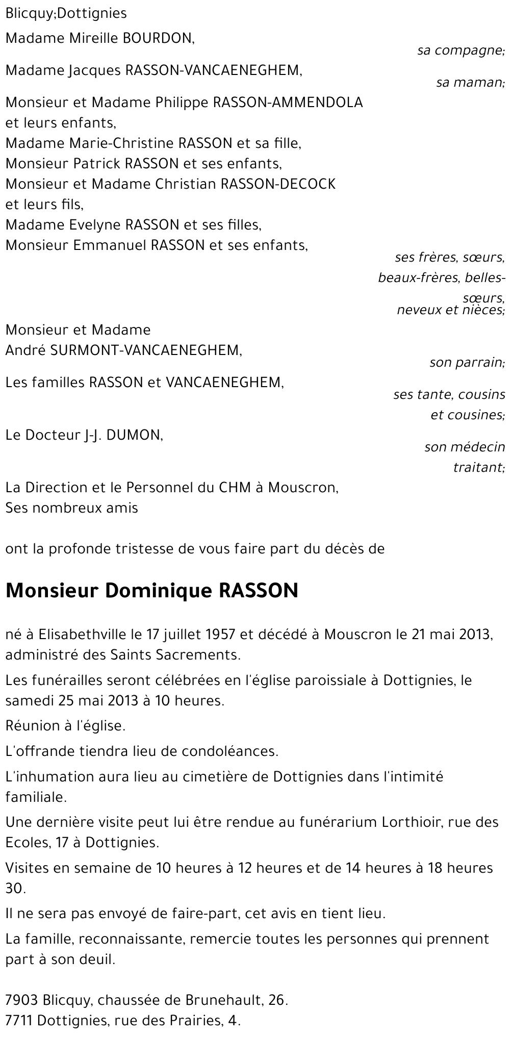 Dominique RASSON