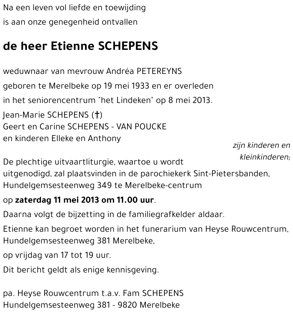 Etienne SCHEPENS