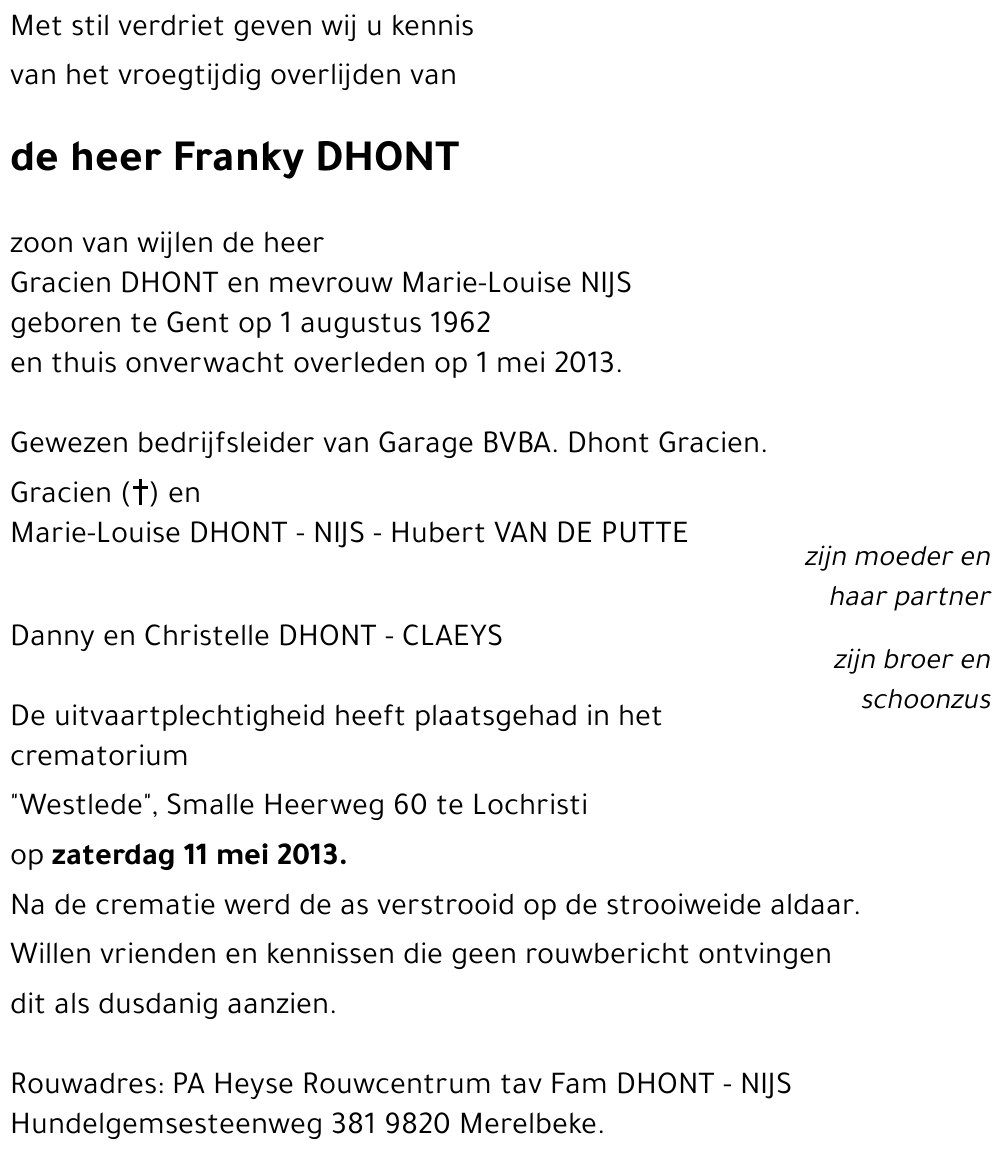 Franky DHONT