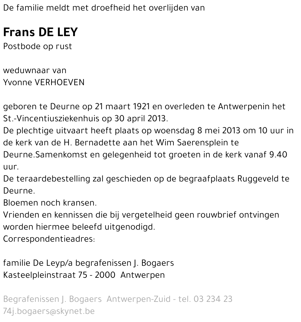 Frans De Ley