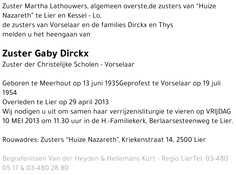 Gaby Dirckx