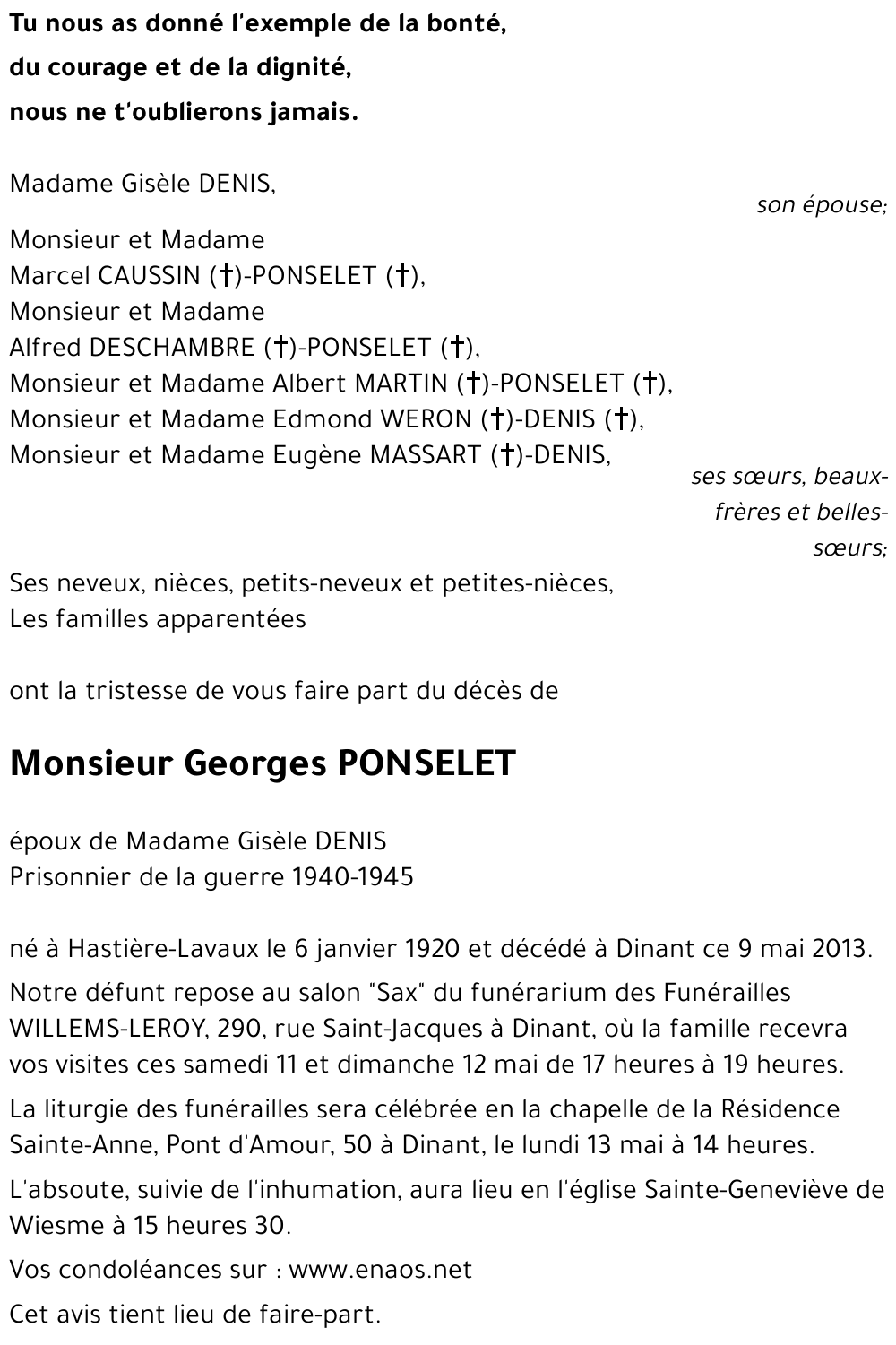 Georges PONSELET