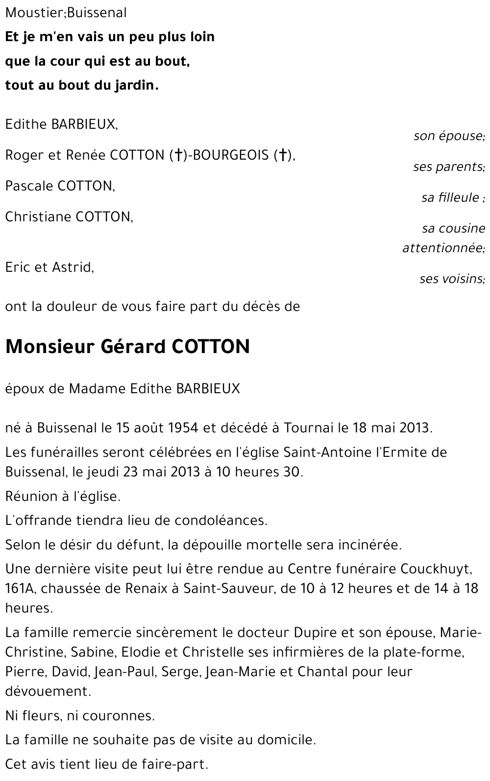 Gérard COTTON