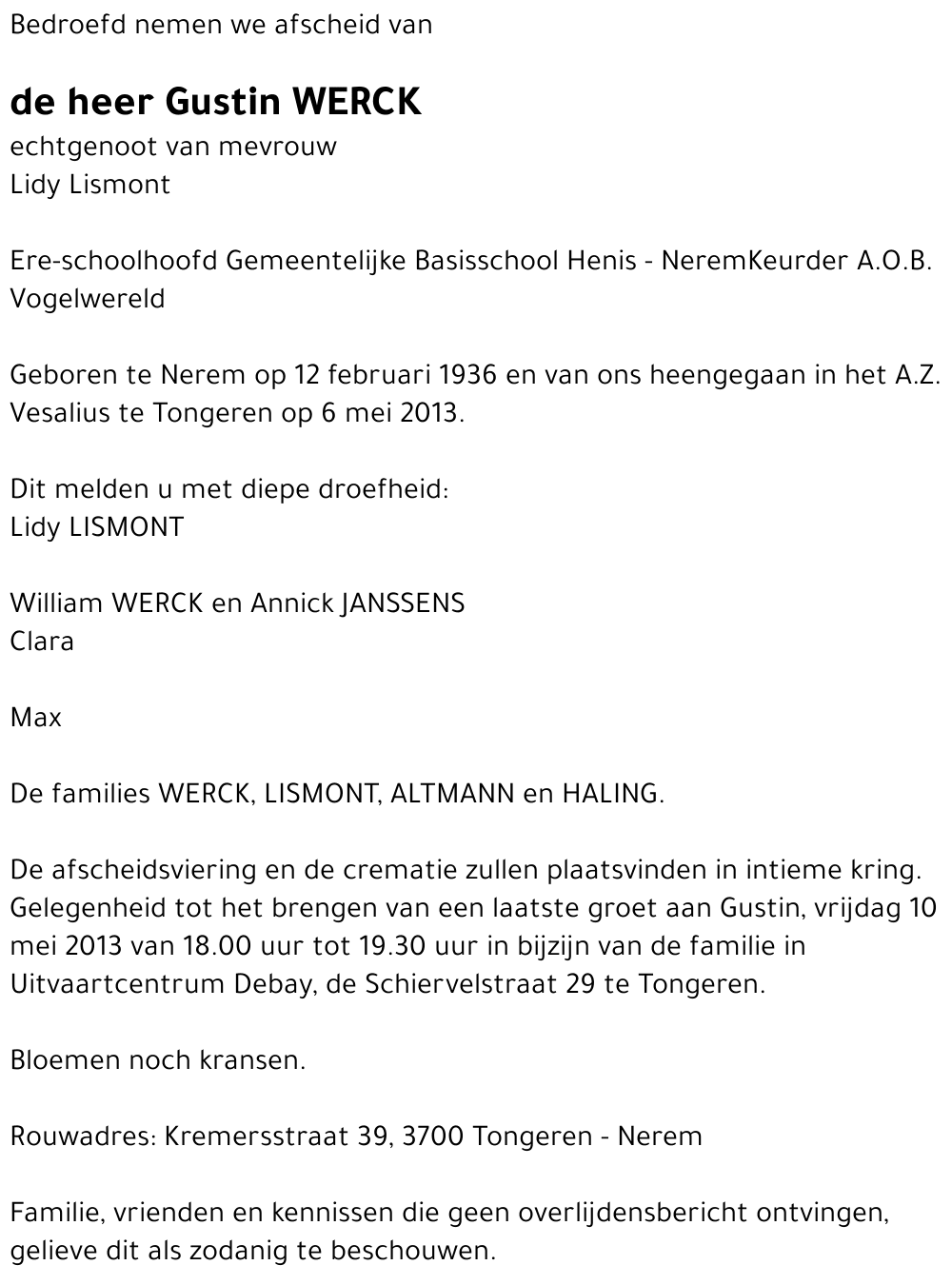 Gustin WERCK