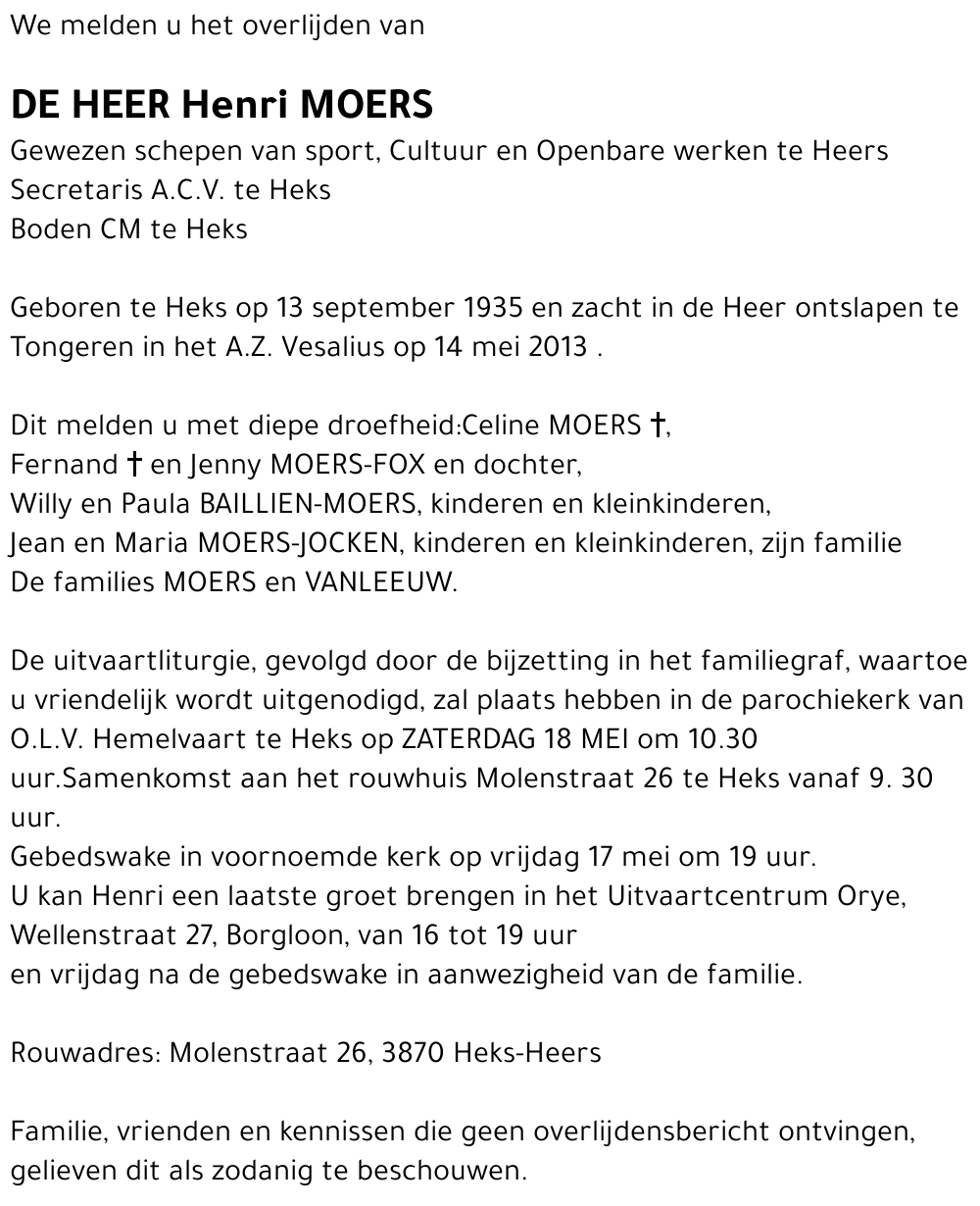 Henri MOERS