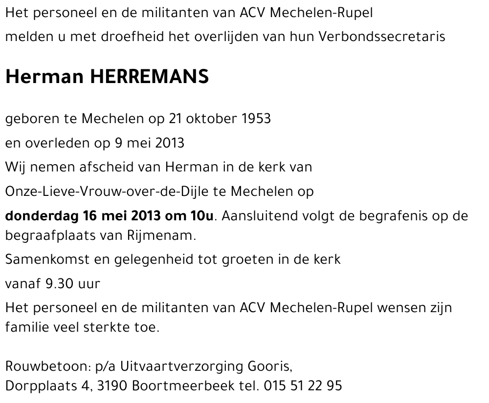 Herman HERREMANS