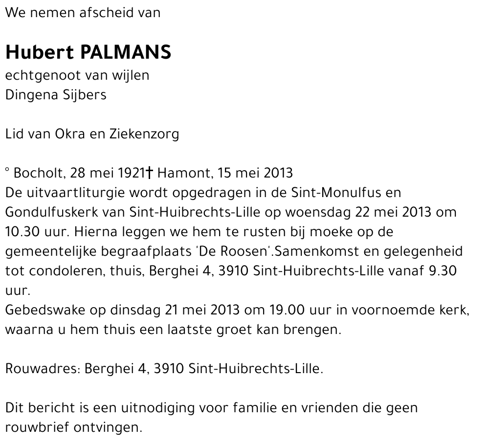 Hubert Palmans