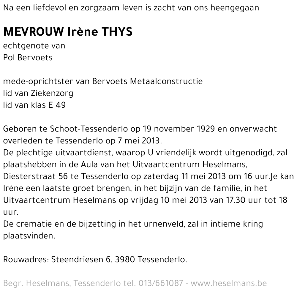 Irène Thys