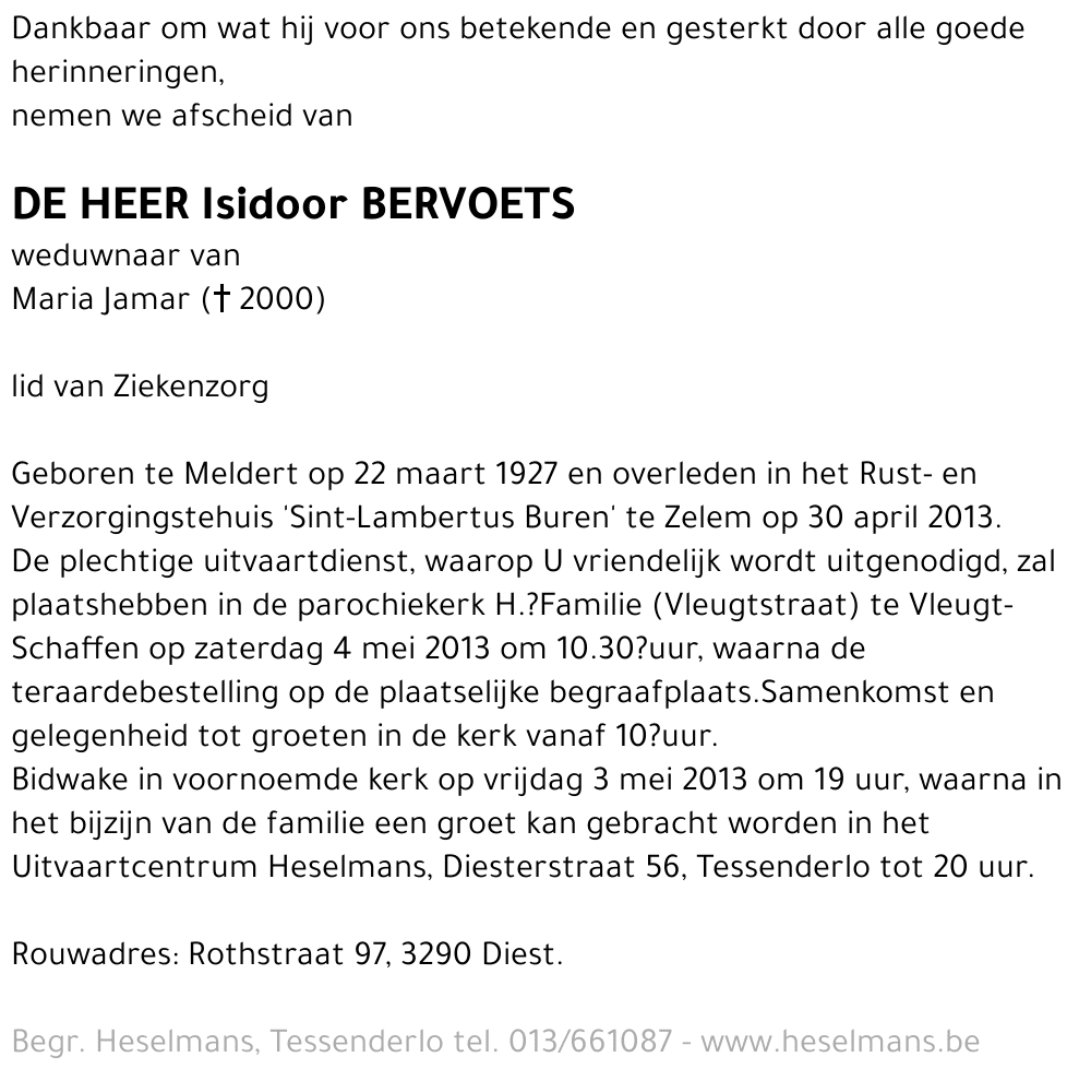 Isidoor Bervoets