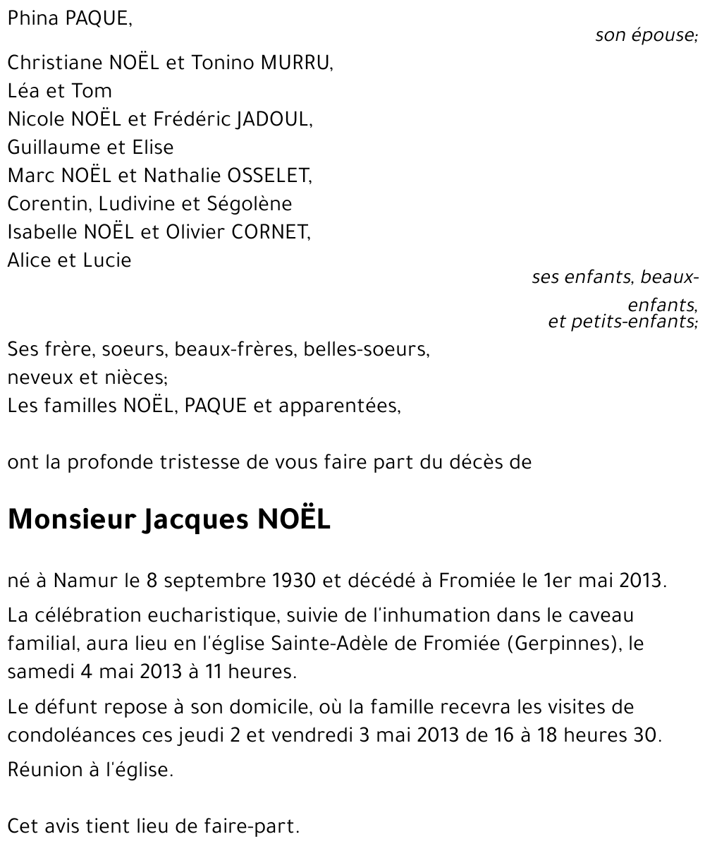 Jacques NOËL