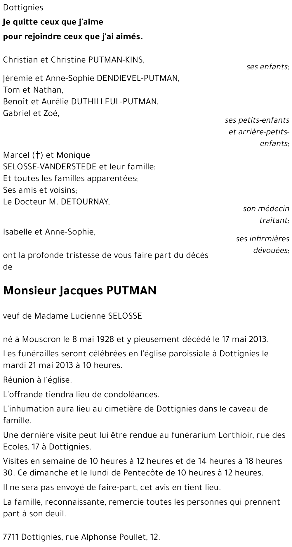 Jacques PUTMAN