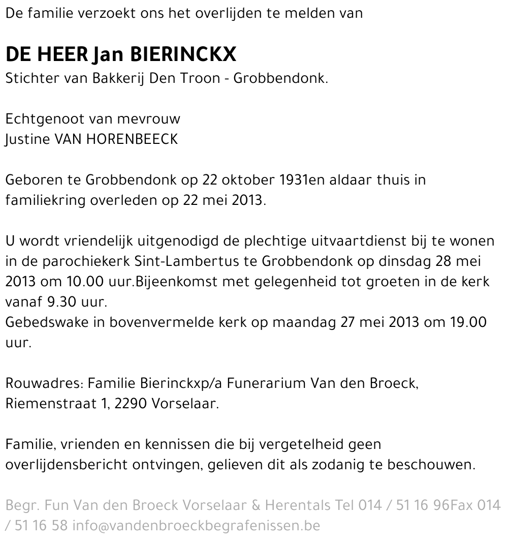 Jan Bierinckx