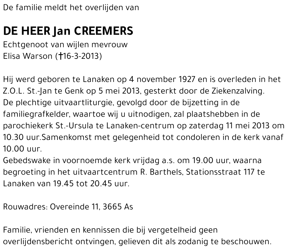 Jan Creemers