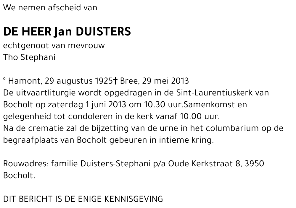 Jan Duisters