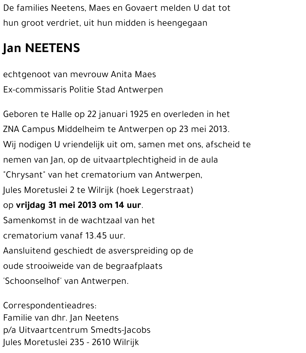 Jan NEETENS