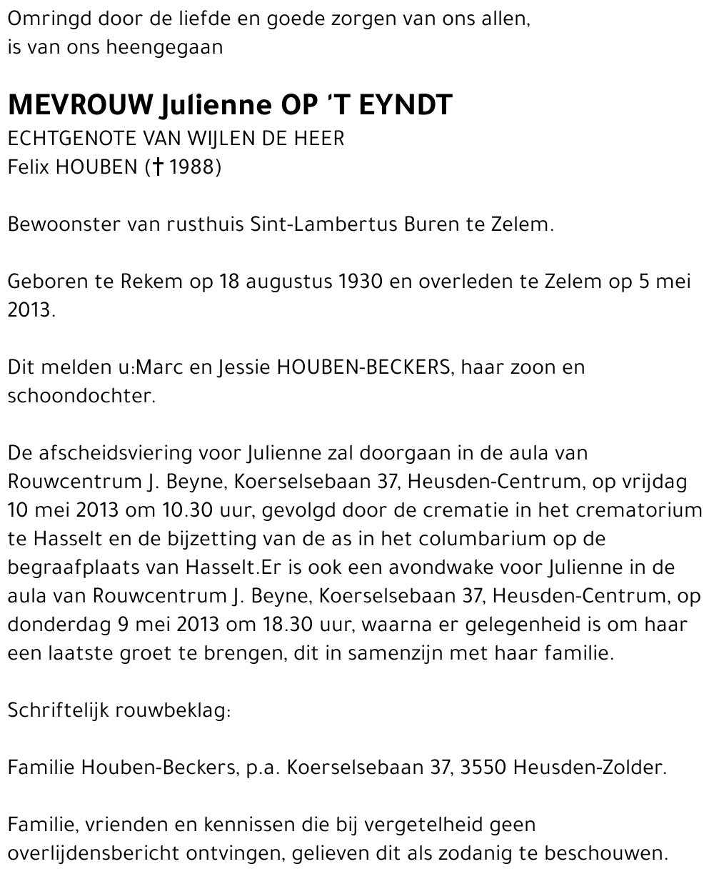 Julienne Op 't Eyndt