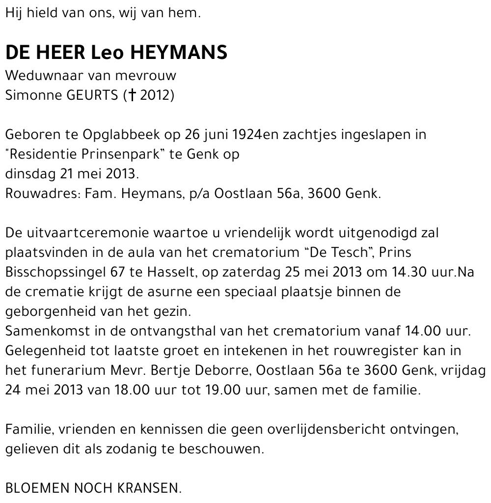 Leo HEYMANS