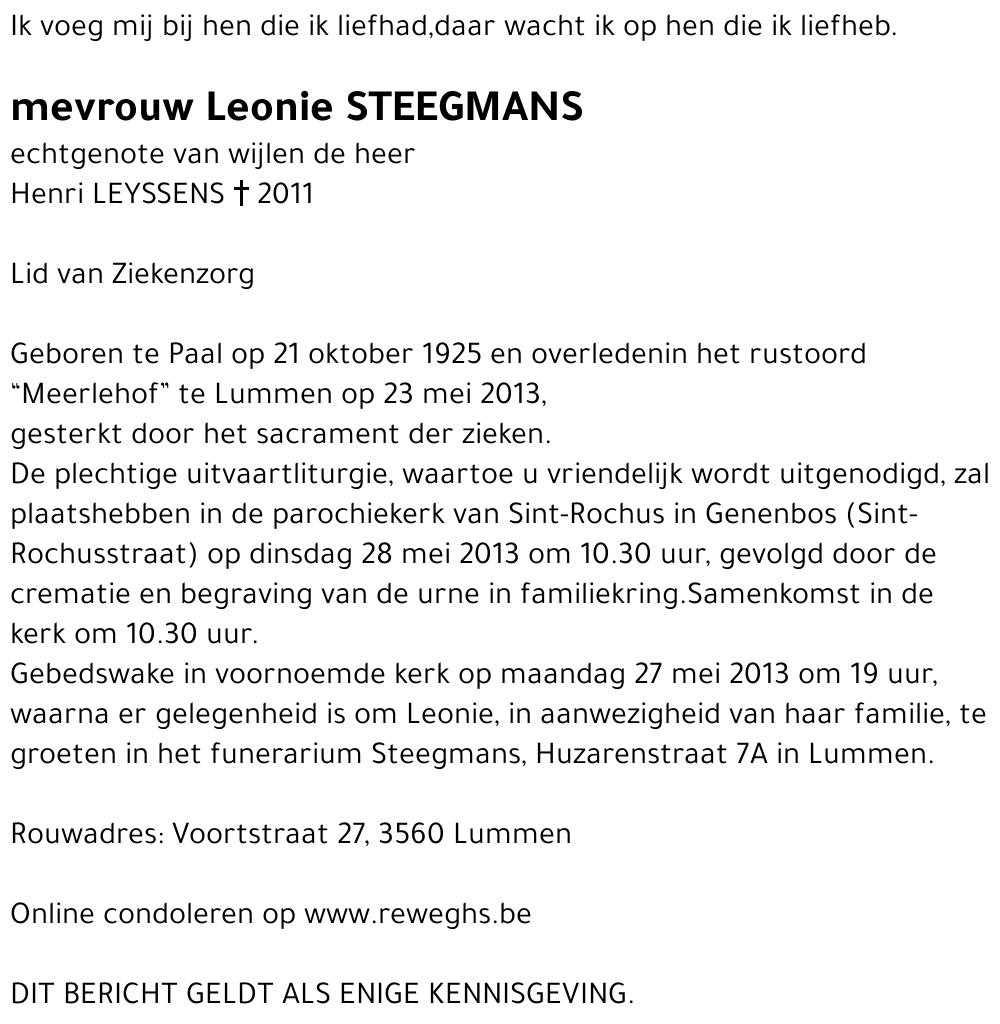 Leonie Steegmans