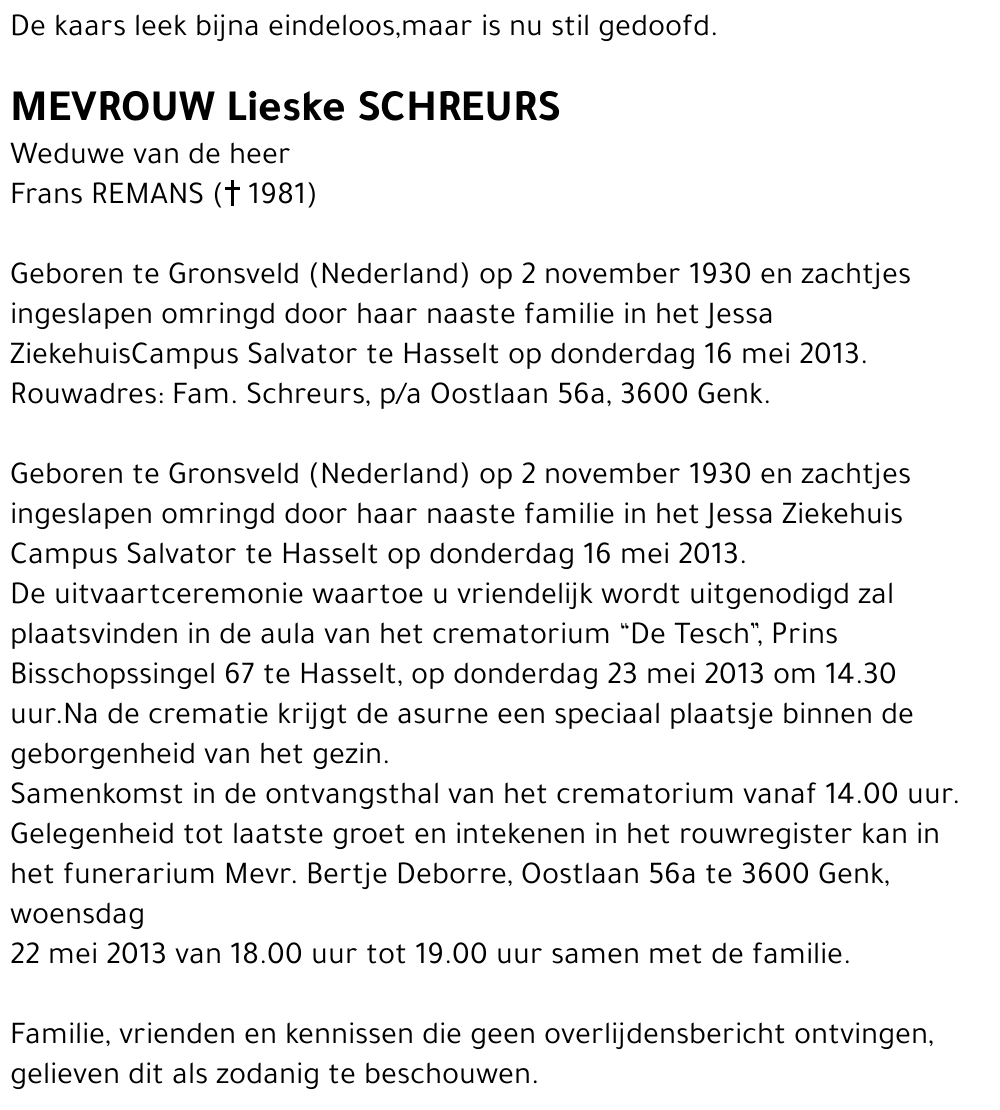 Lieske SCHREURS