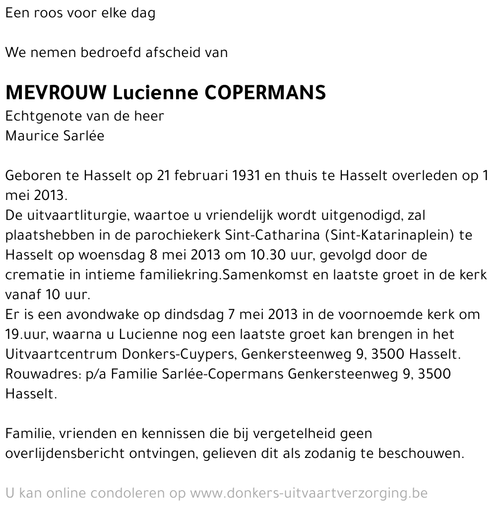 Lucienne Copermans