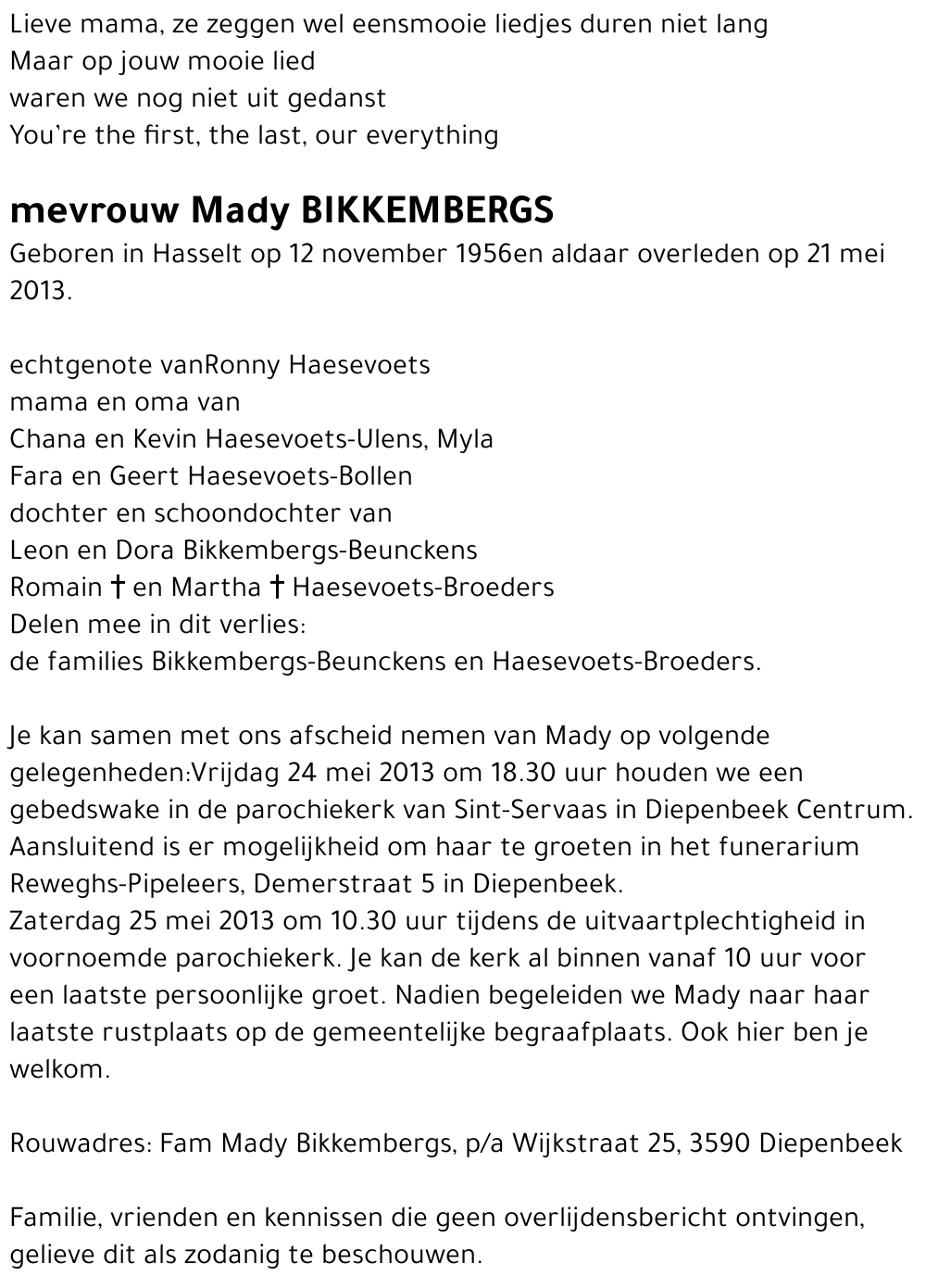 Mady Bikkembergs