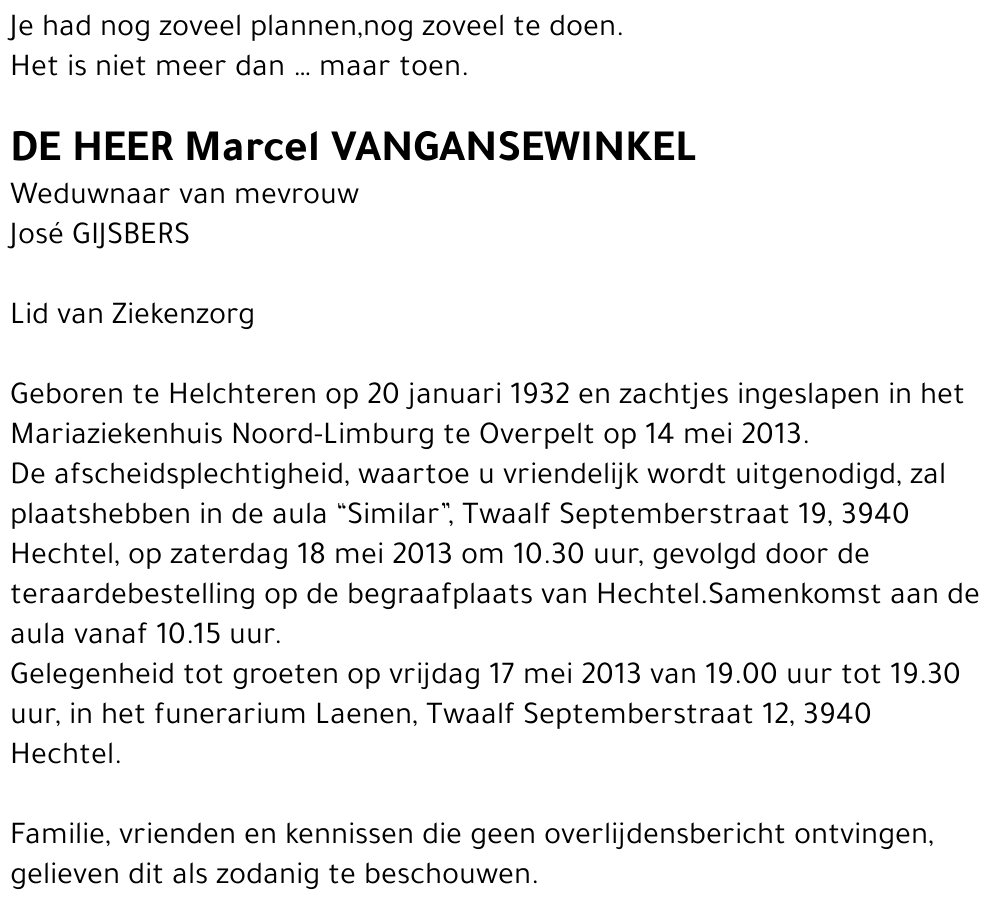 Marcel Vangansewinkel