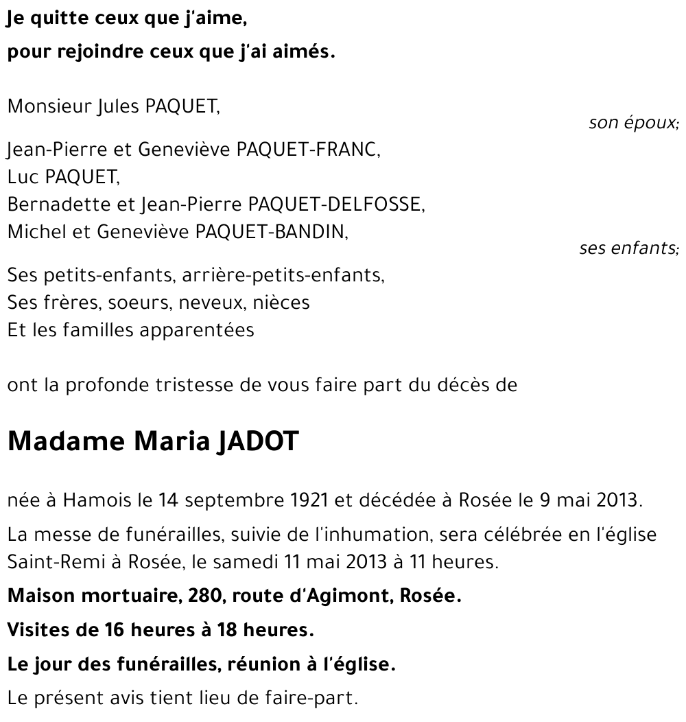 Maria JADOT