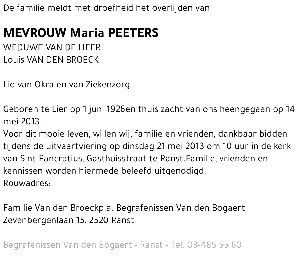 Maria Peeters