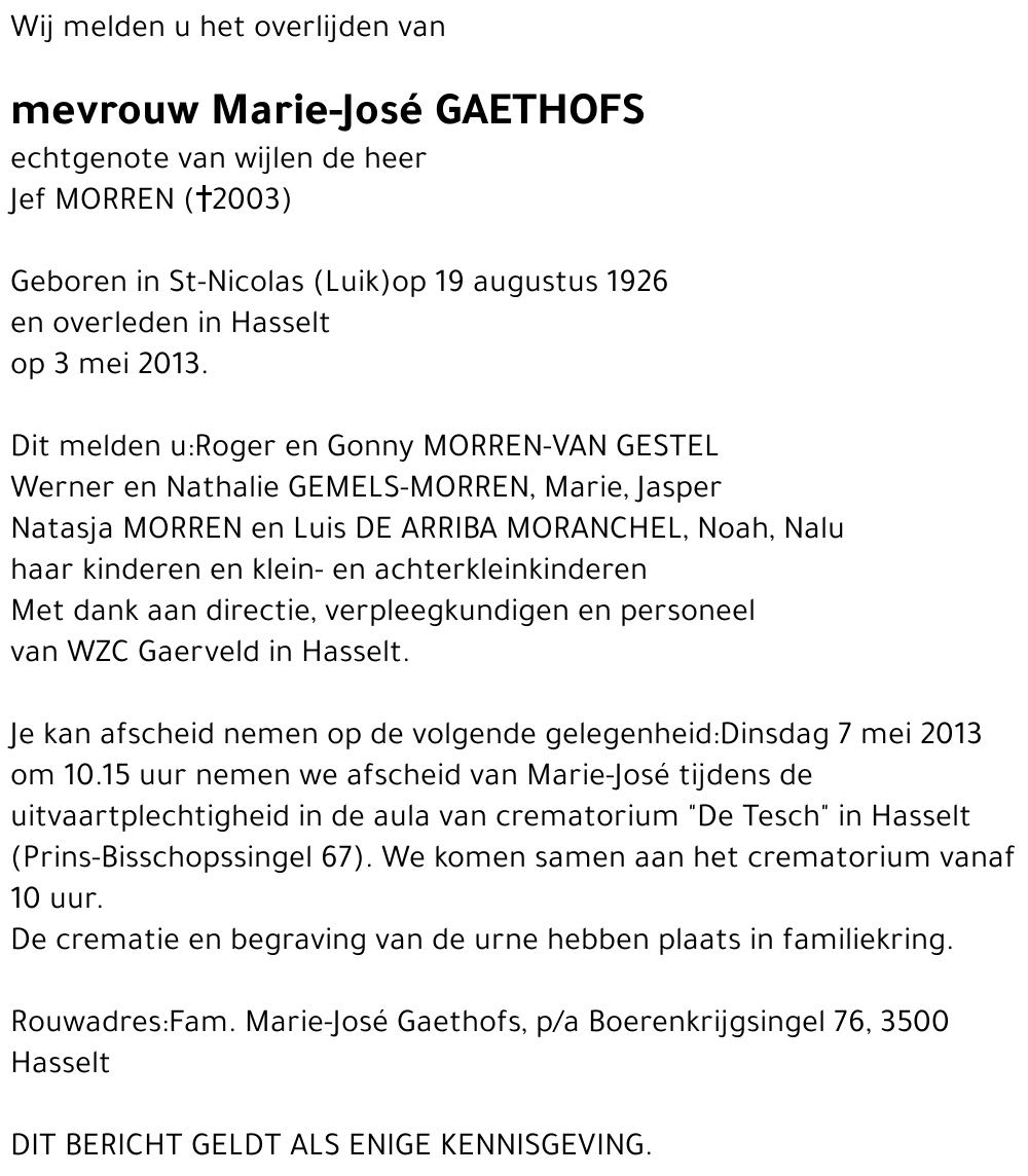 Marie-José Gaethofs