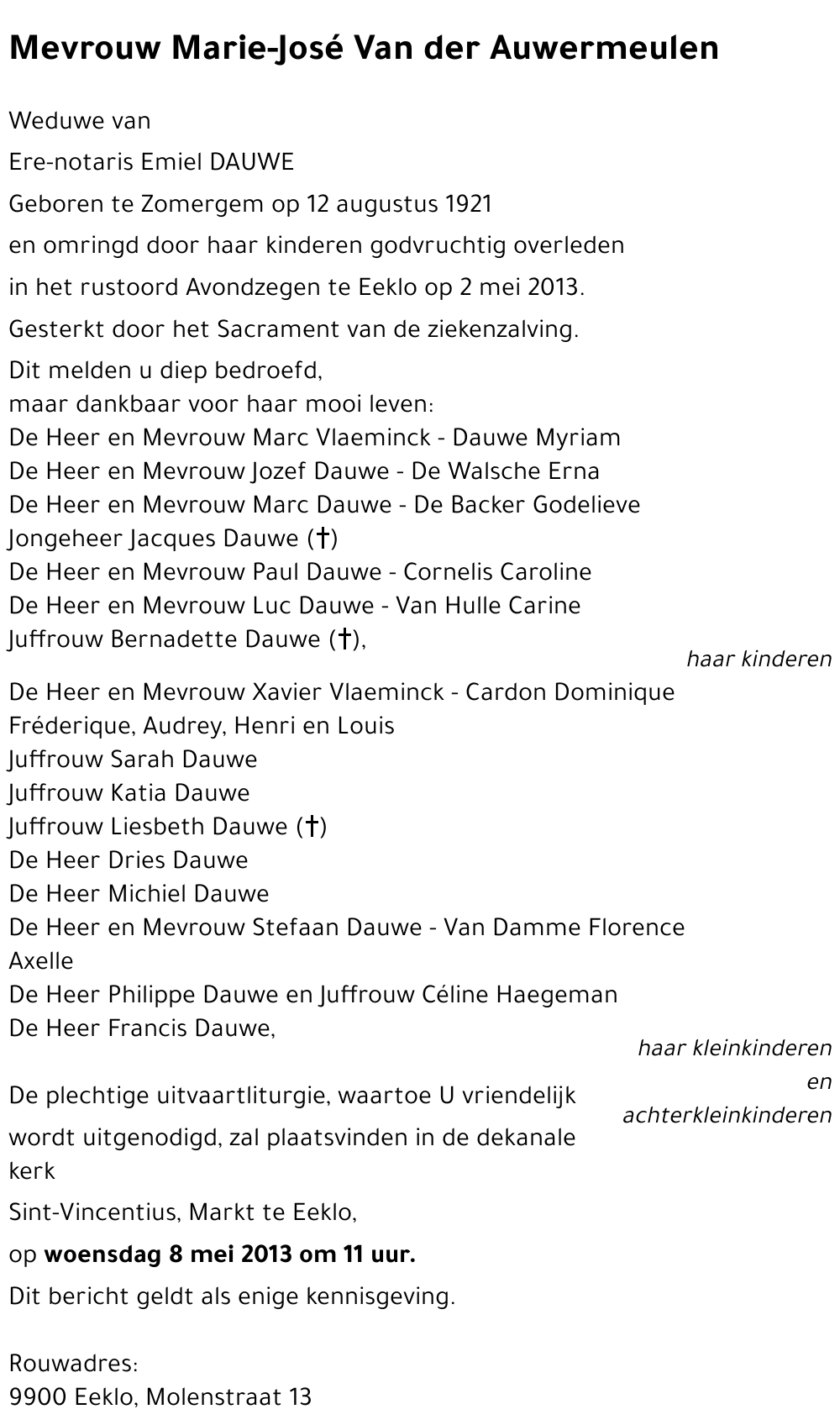 Marie-José Van der Auwermeulen