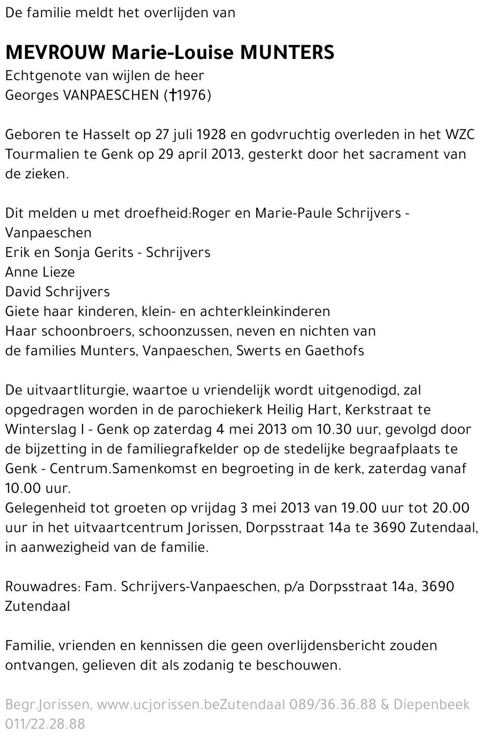 Marie-Louise Munters