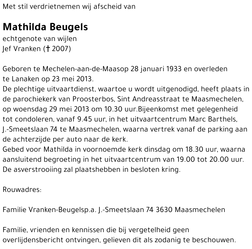 Mathilda Beugels