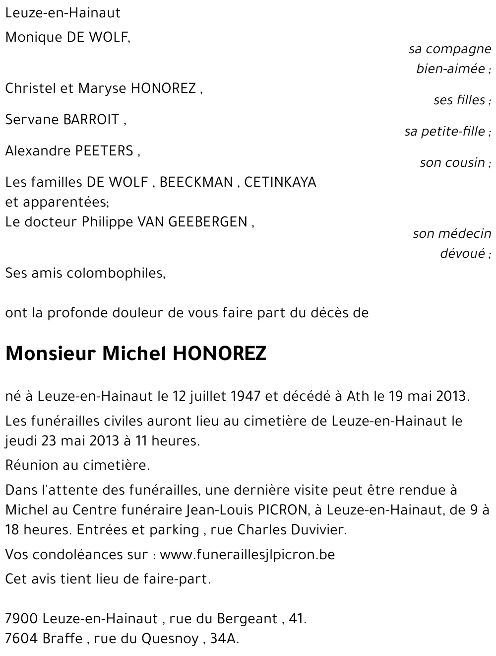 Michel Honorez