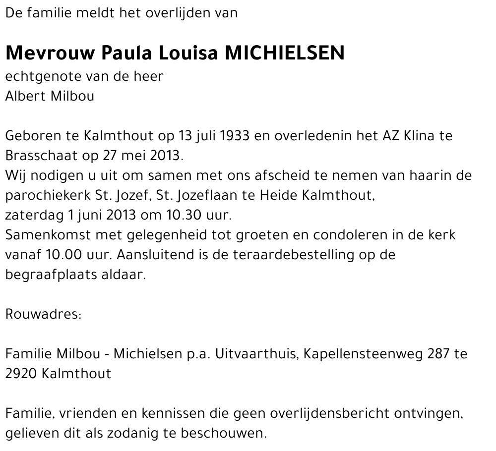 Paula Louisa Michielsen