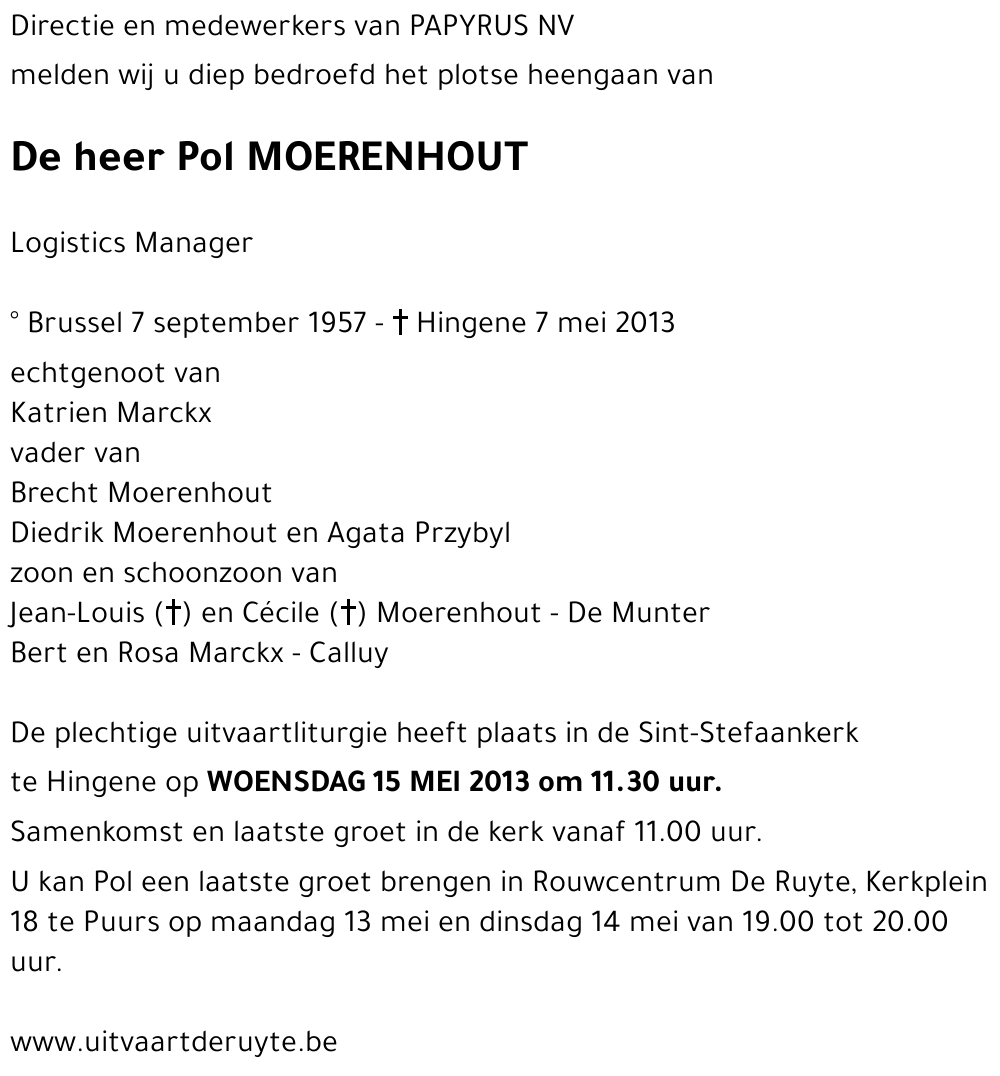 Pol MOERENHOUT