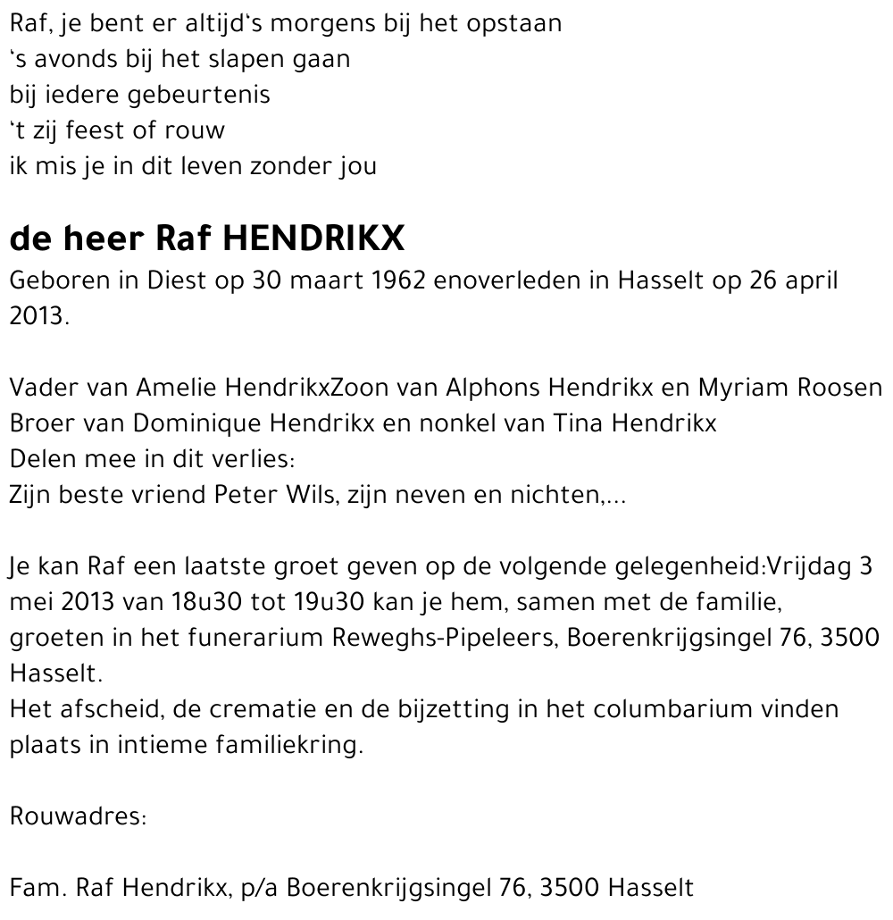 Raf Hendrikx