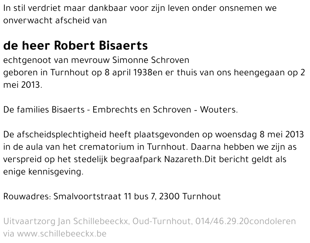 Robert Bisaerts