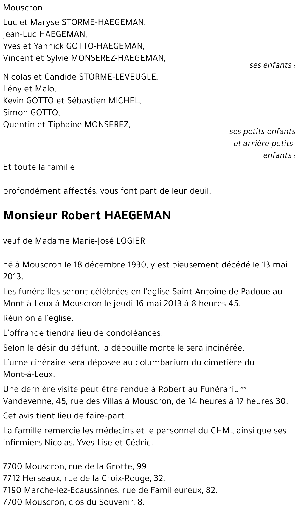 Robert HAEGEMAN