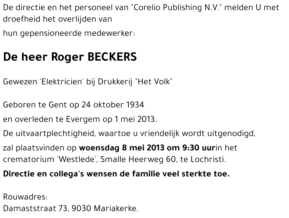 Roger BECKERS