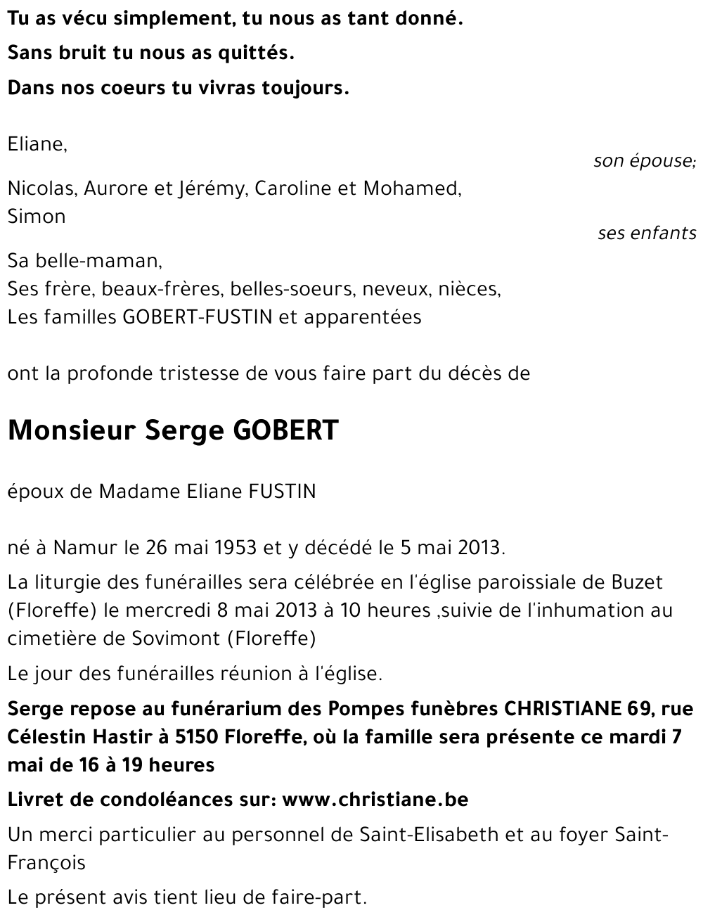 Serge GOBERT