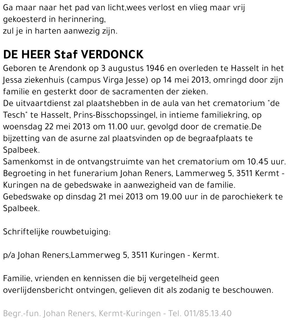 Staf Verdonck